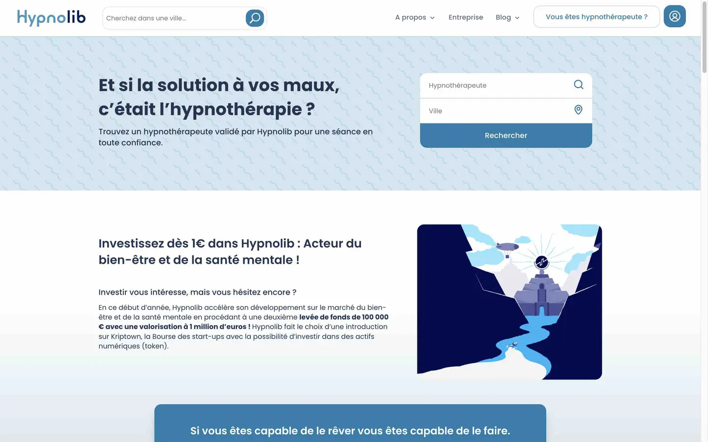 Réservez vos sessions d'hypnothérapie — Hypnolib, capture 1