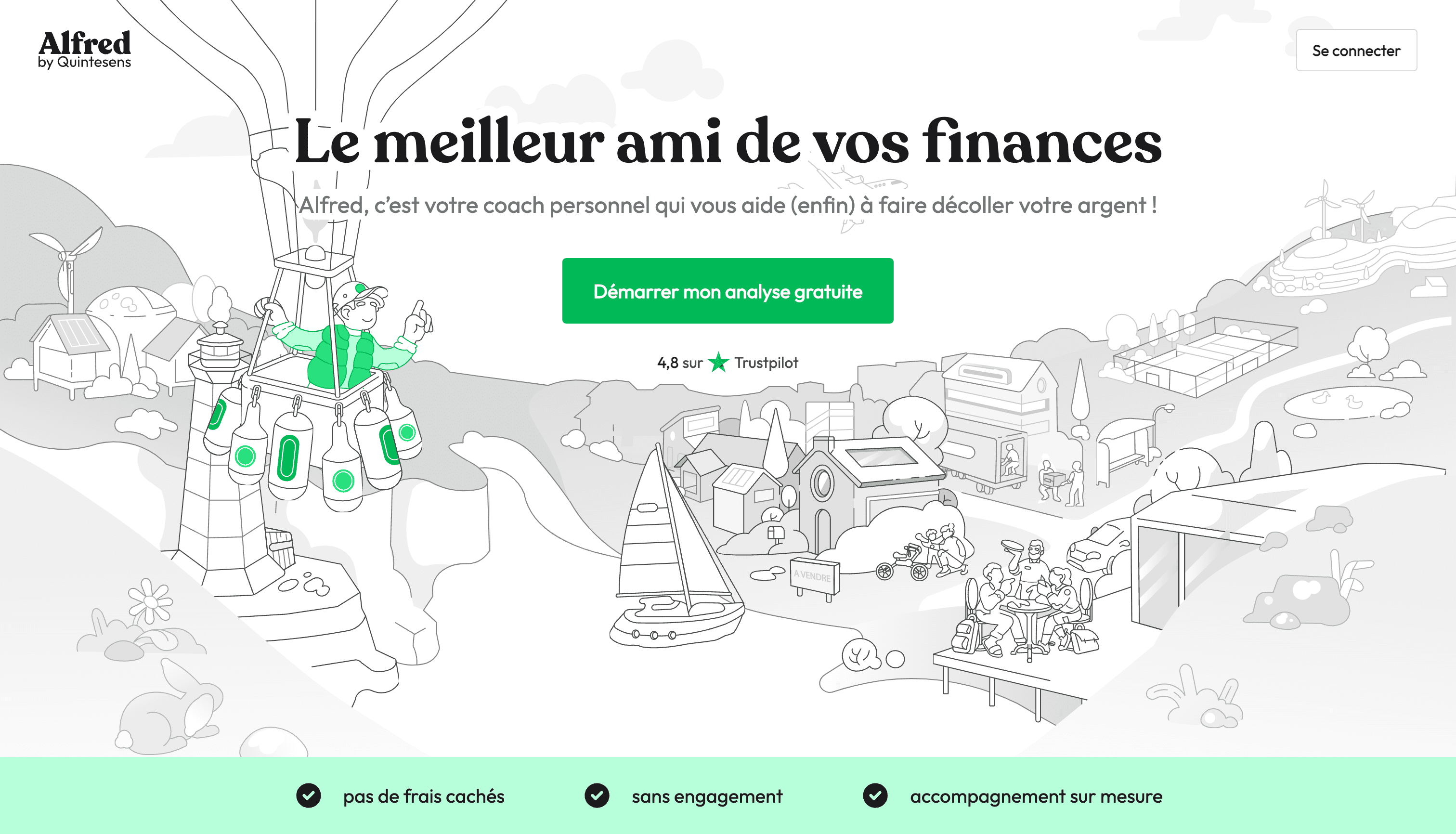 Gestion de patrimoine — Alfred, capture 1