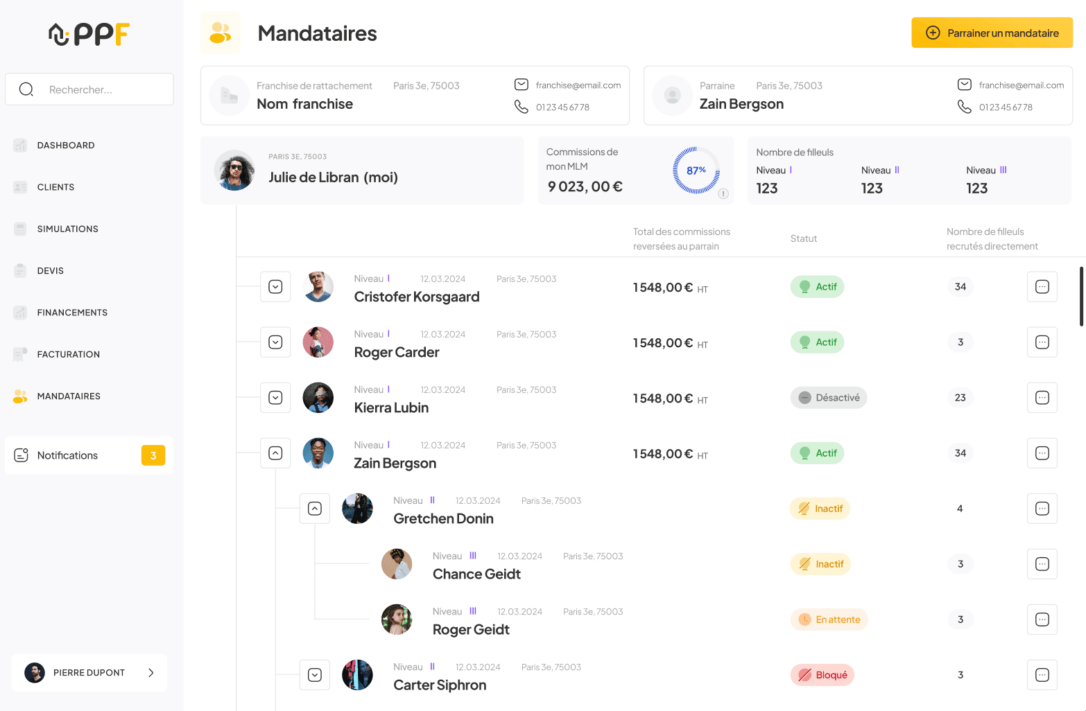 Plateforme CRM + Opérations — Groupe Athome, capture 1