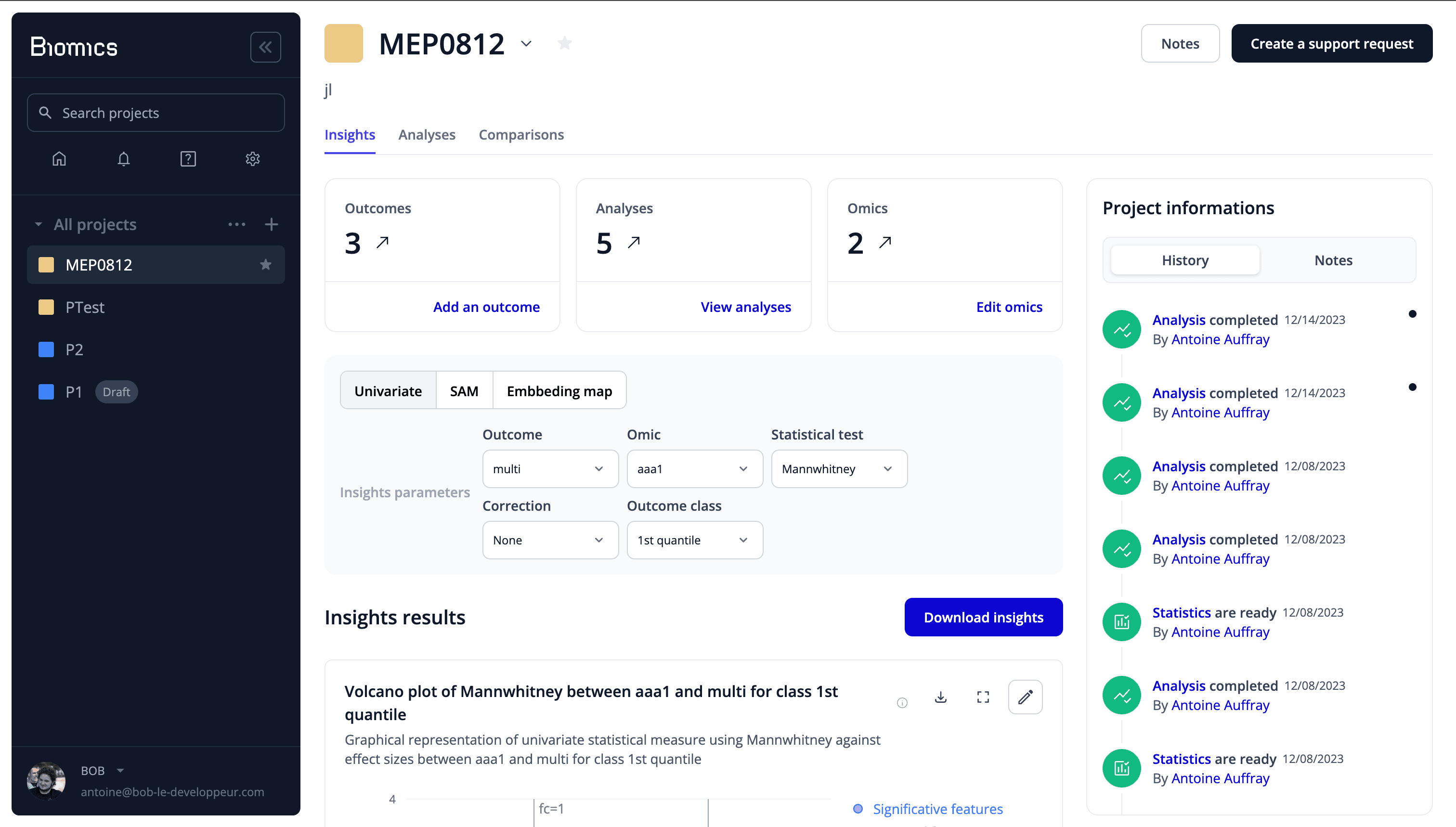 Plateforme de médecine prédictive — technologie Stanford — Surge, capture 2
