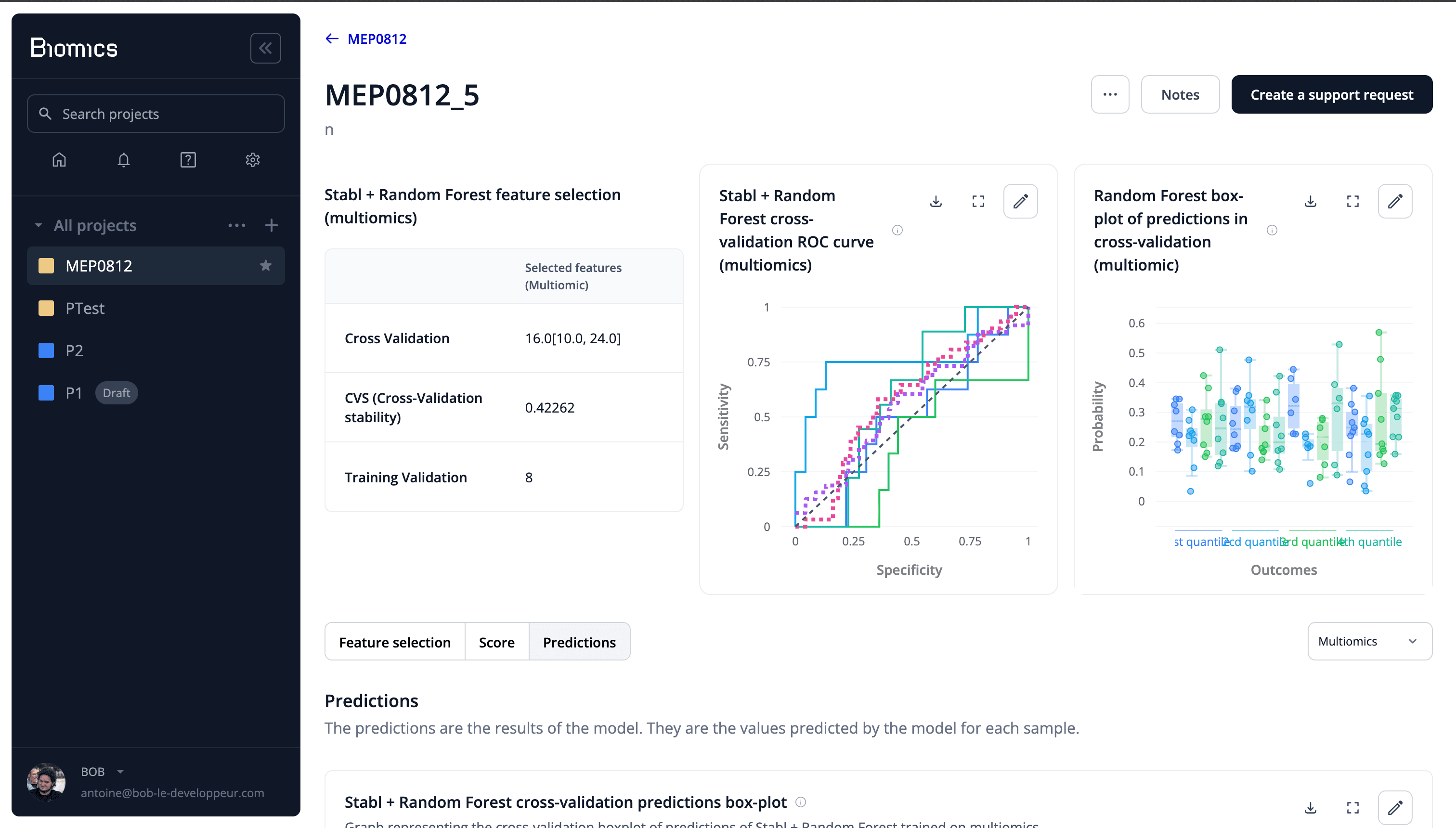 Plateforme de médecine prédictive — technologie Stanford — Surge, capture 3
