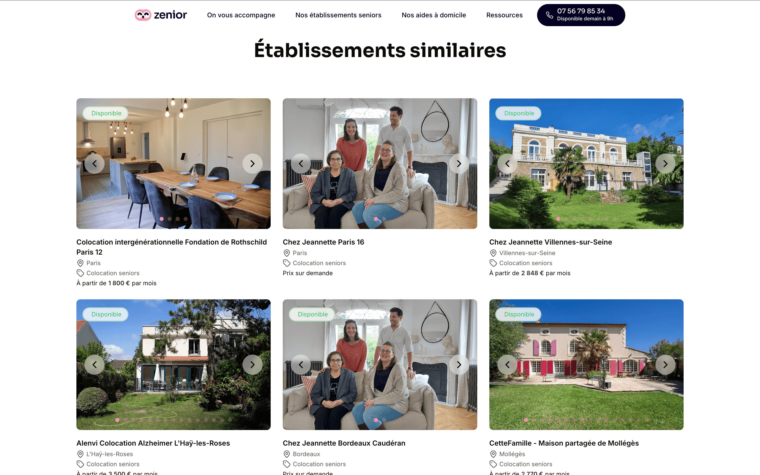 Application web orientée SEO — Zenior, capture 4