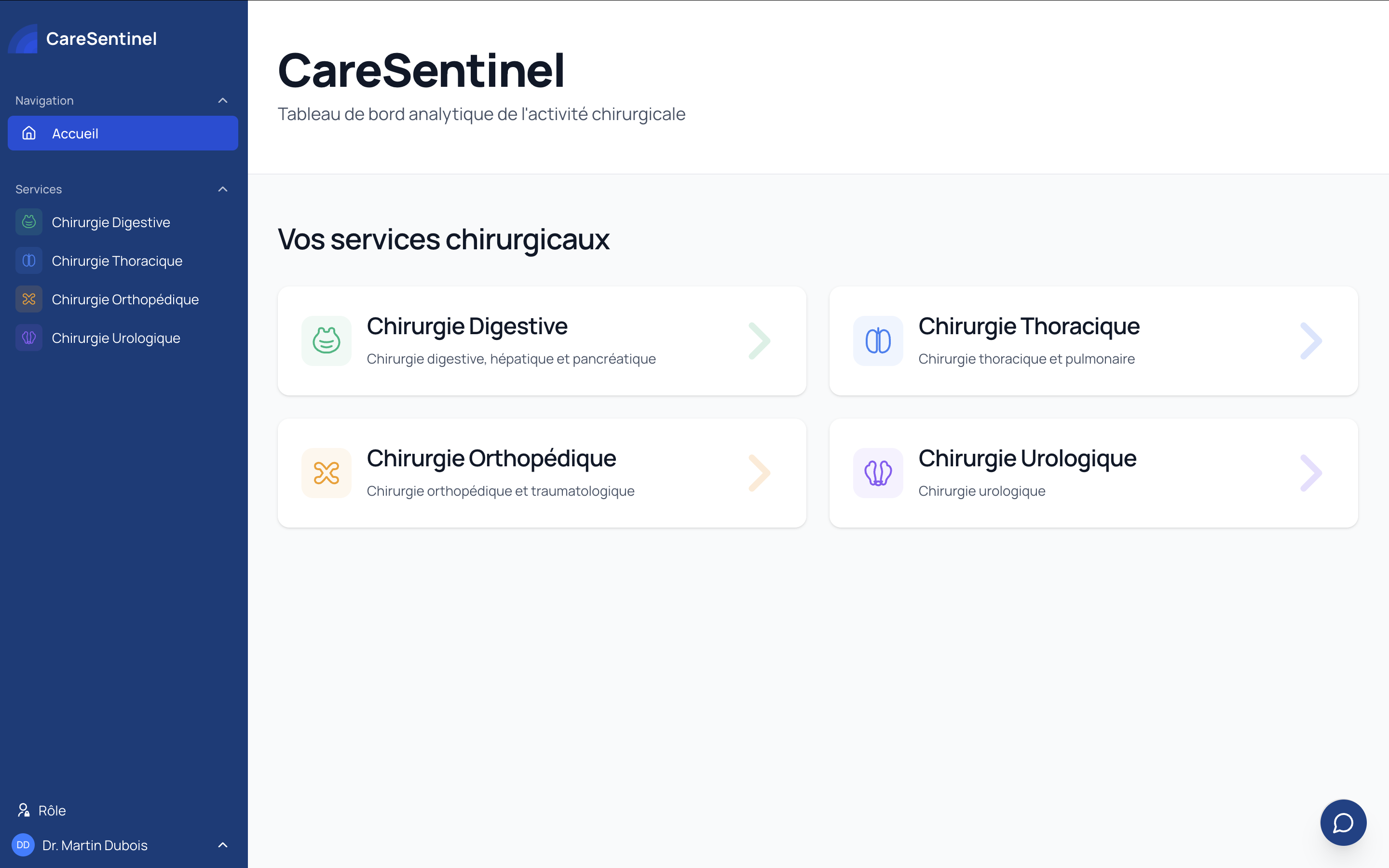 Dashboard BI chirurgical pour l'AP-HP