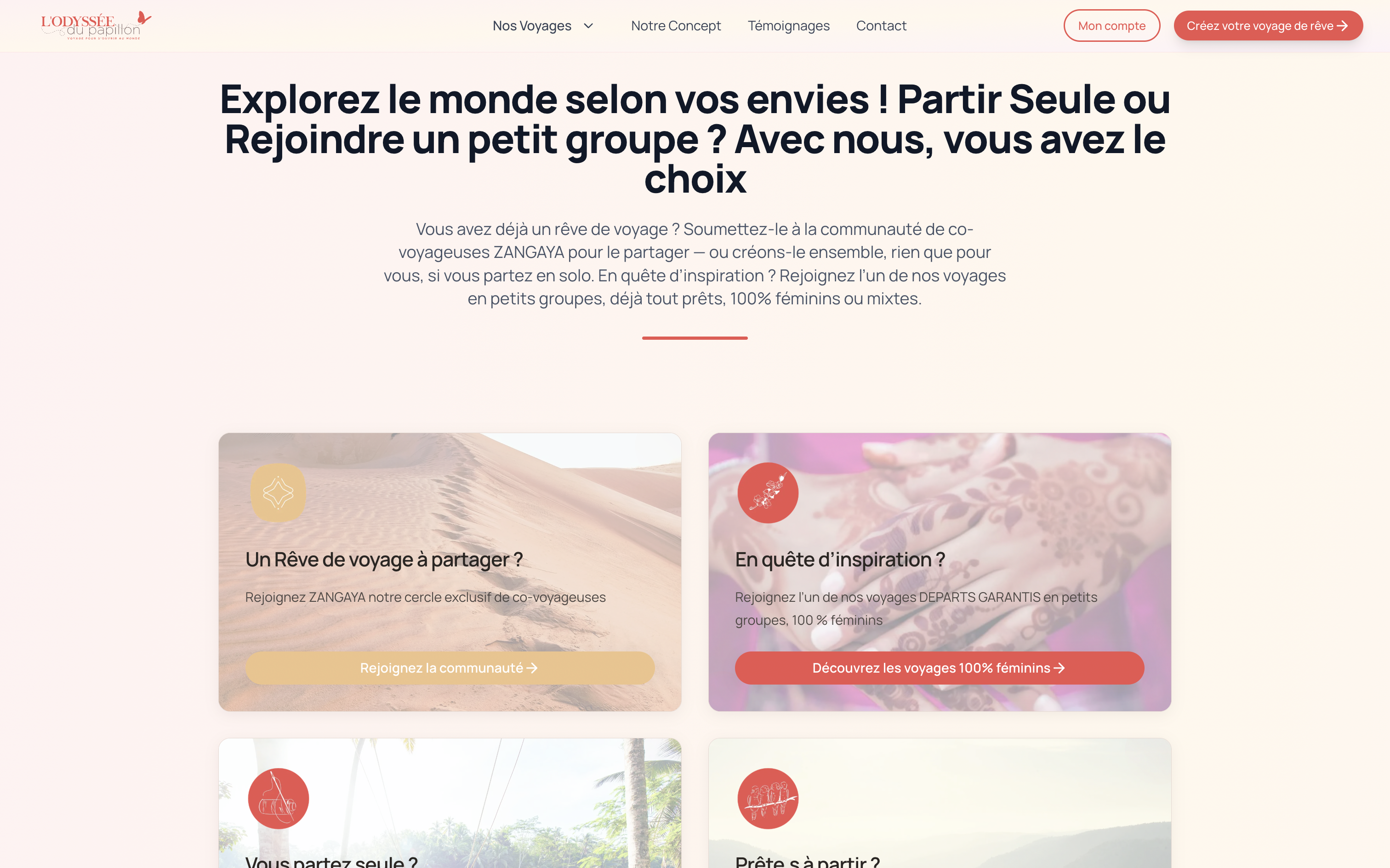 Application web pour agence de voyages